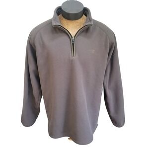The North Face Mens XXL Green Waffle Quarter‎ Zip Fleece Pullover